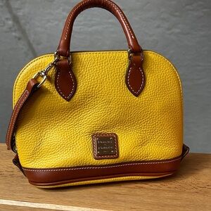 Dooney & Bourke Yellow and Brown Satchel